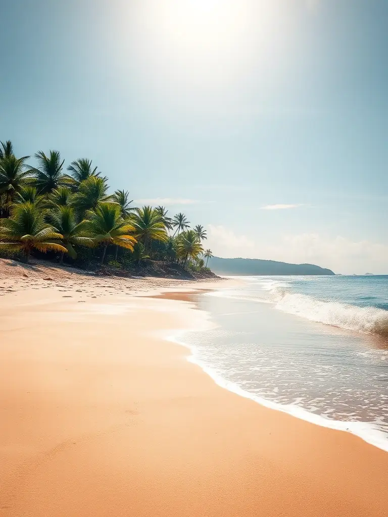 A photograph of a beachfront land plot in Kabalana, Sri Lanka, with waves crashing on the shore. The image should emphasize the exclusivity and high value of beachfront property.